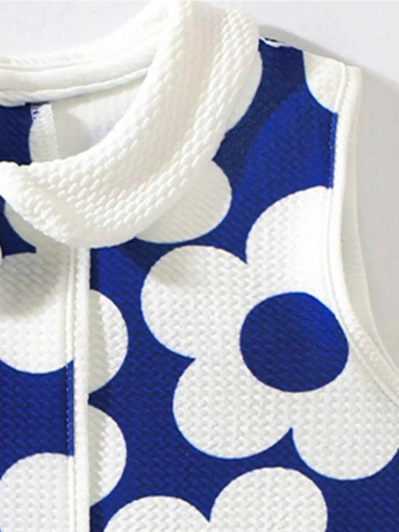 Children's Floral Print Sleeveless Dress