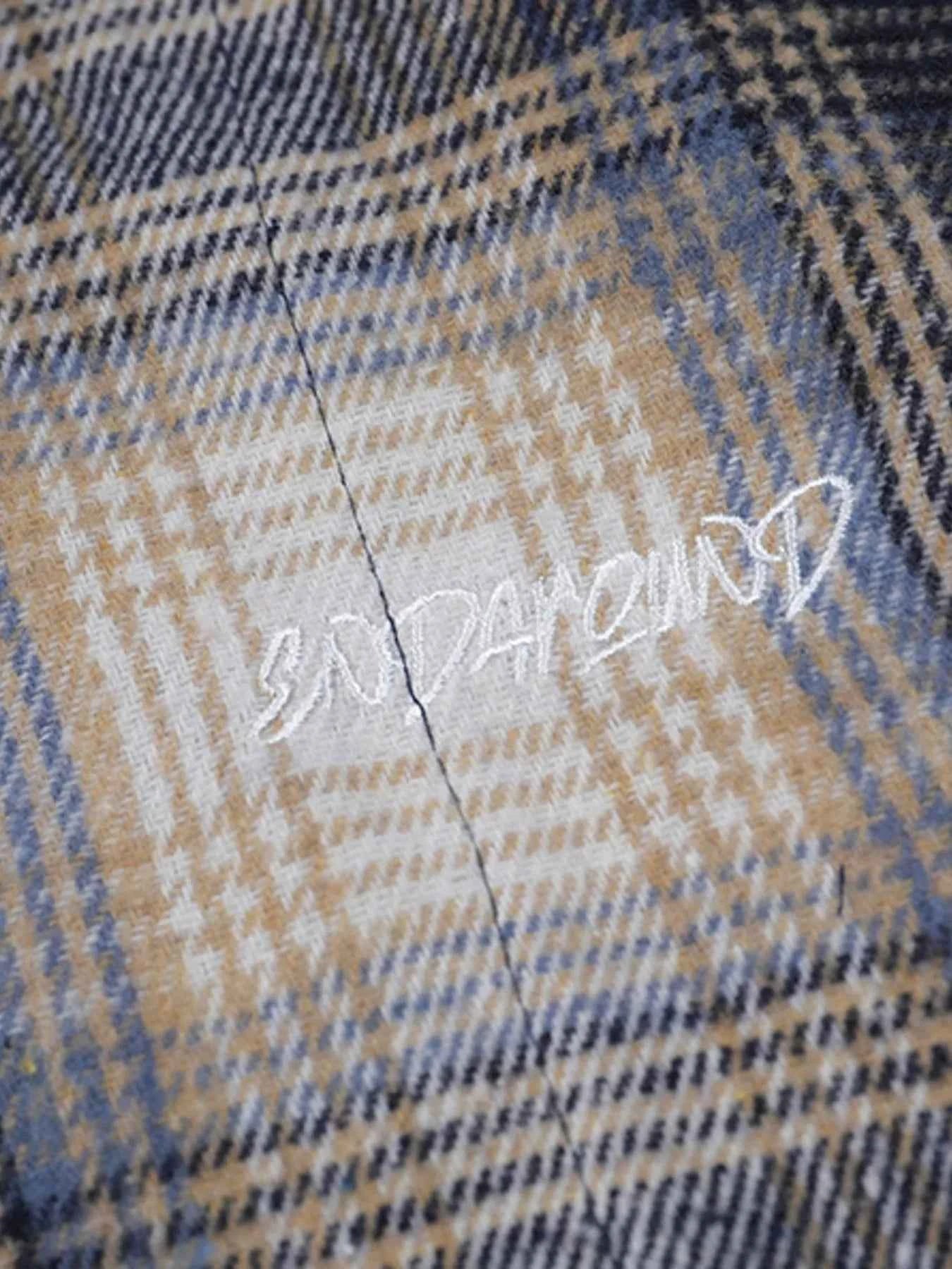 Men's Plaid Button Up Long Sleeve Jacket