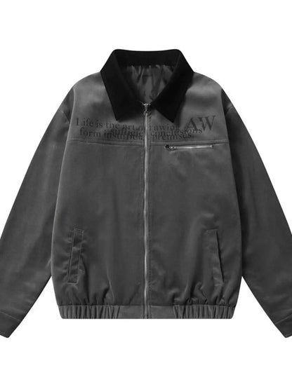 Men's Zip Up Long Sleeve Jacket