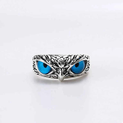 Alloy Owl Eyes Ring
