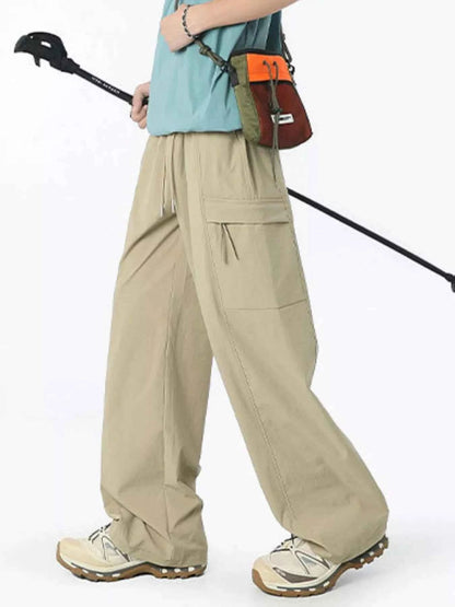 Men's Full Size Drawstring Wide Leg Pants Plus Size