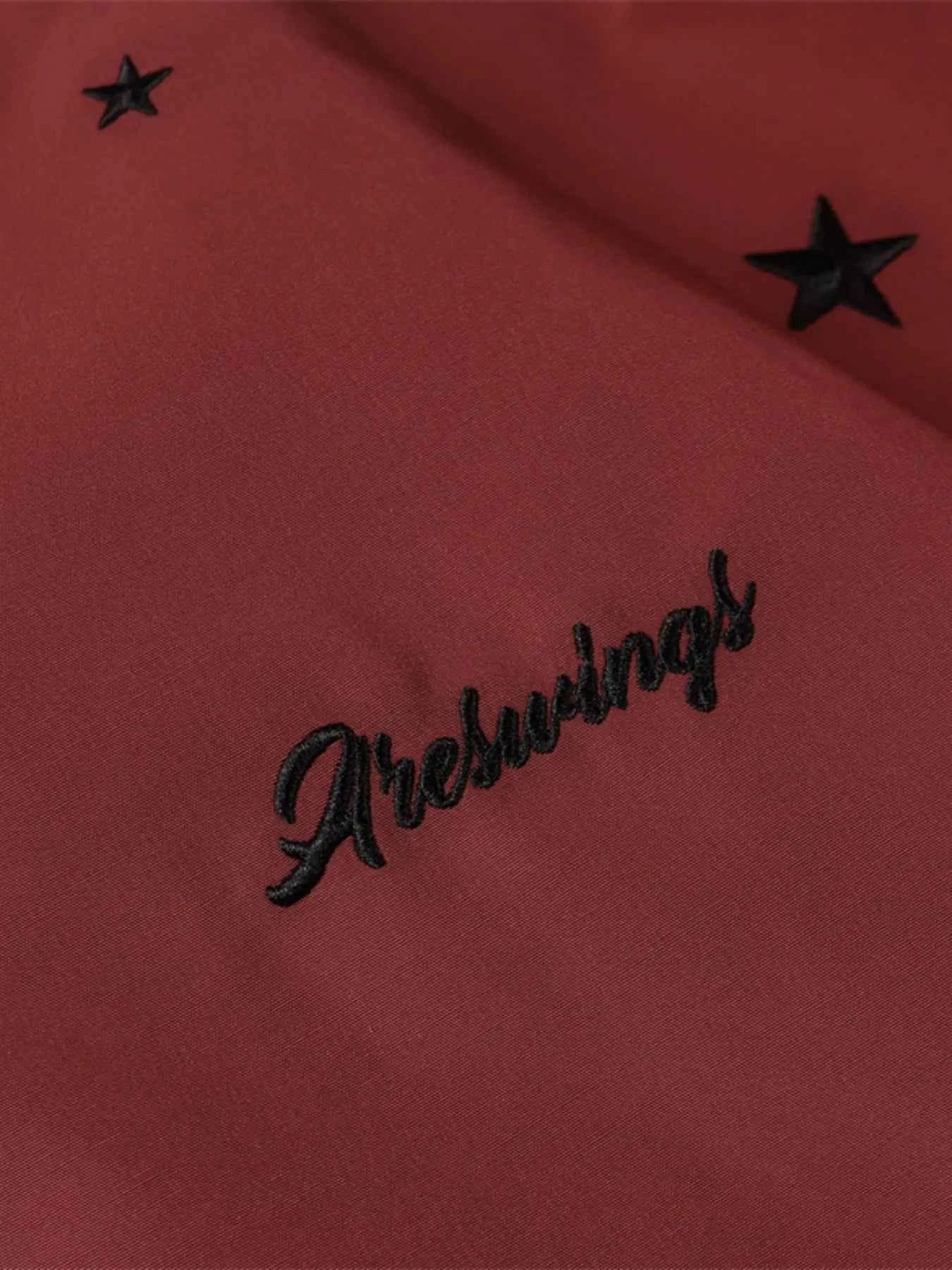 Men's Star Zip Up Hooded Jacket