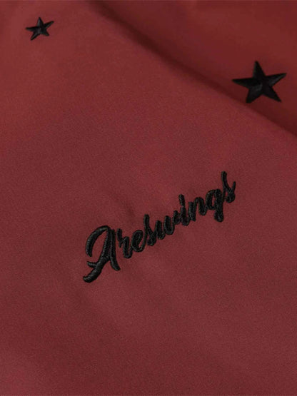 Men's Star Zip Up Hooded Jacket