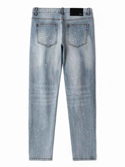Men's Distressed Slim Fit Jeans