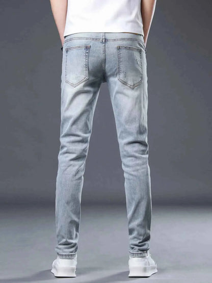 Men's Distressed Slim Fit Jeans