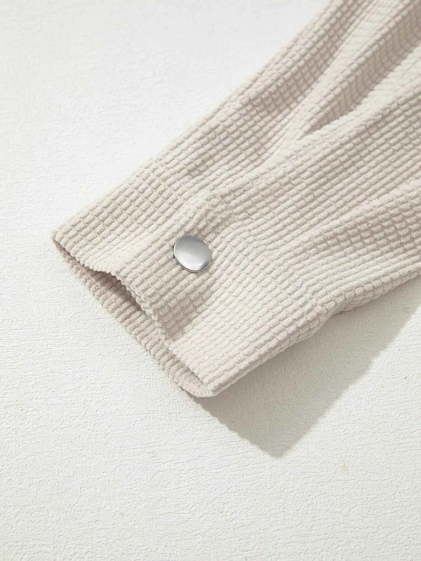 Thermal Knit Textured Hooded Jacket