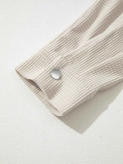 Thermal Knit Textured Hooded Jacket