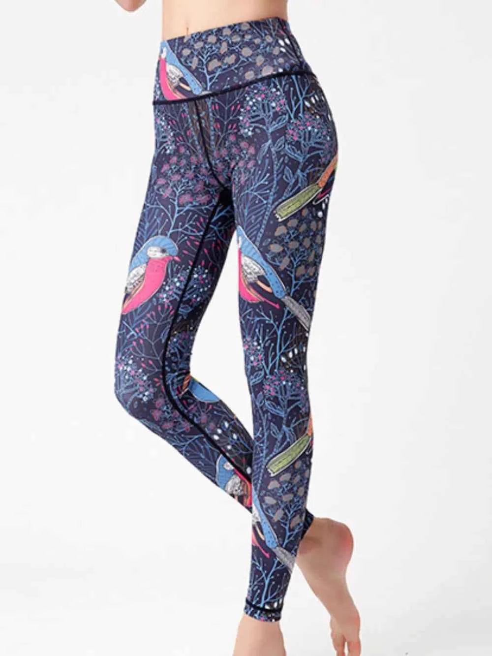 Printed High Waist Active Leggings