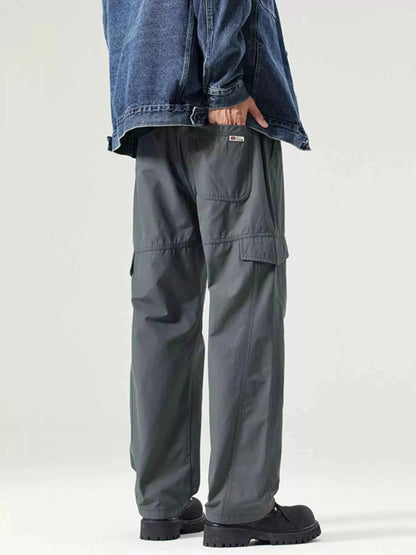 Men's Full Size Wide Leg Cargo Pants Plus Size