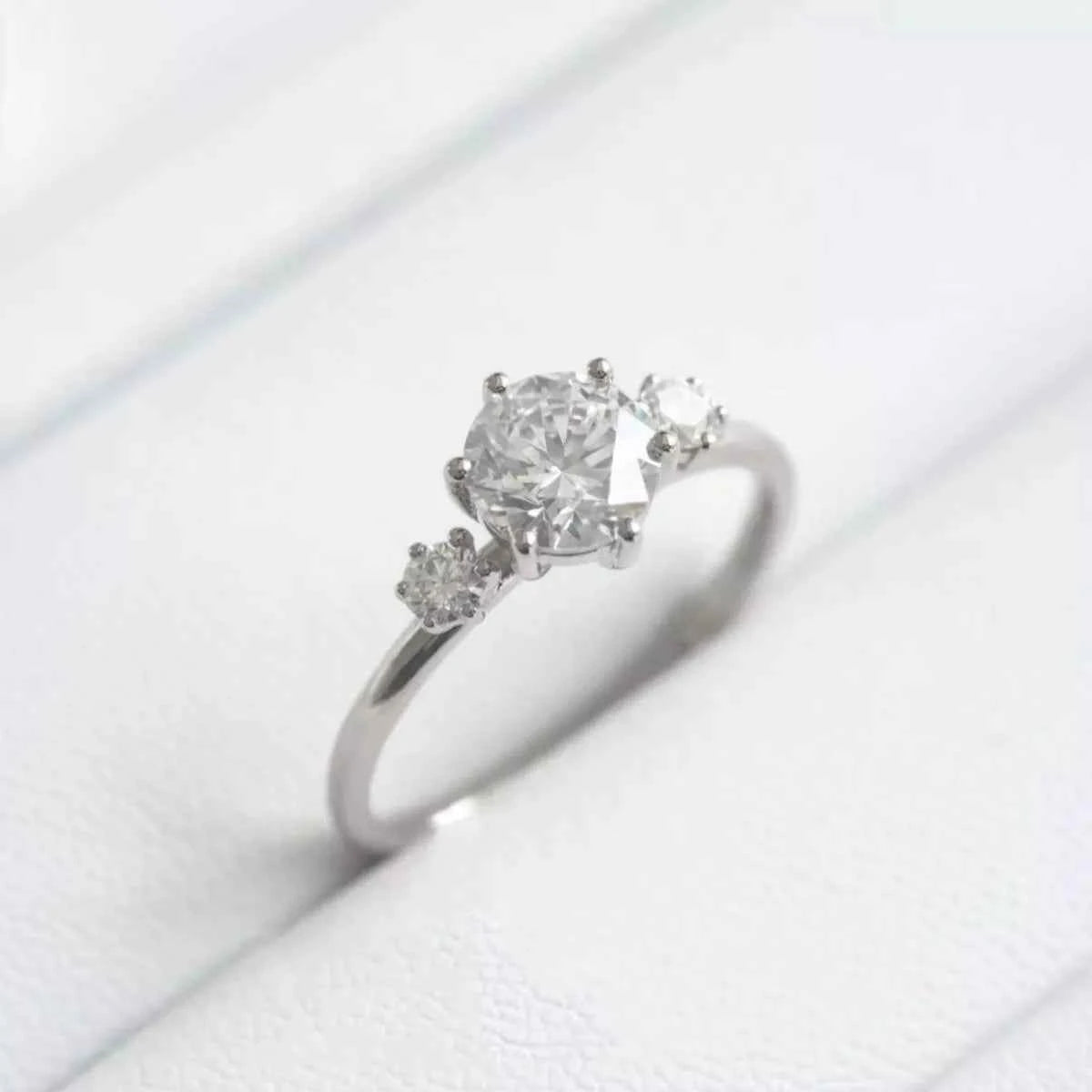 925 Sterling Silver Moissanite Ring
