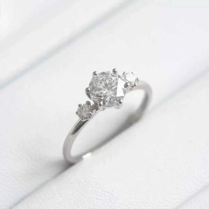 925 Sterling Silver Moissanite Ring