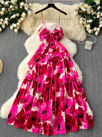 Floral Print Tiered Cami Dress