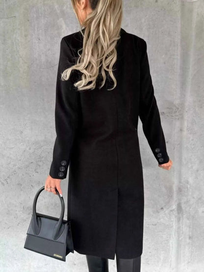 Double-Breasted Longline Coat