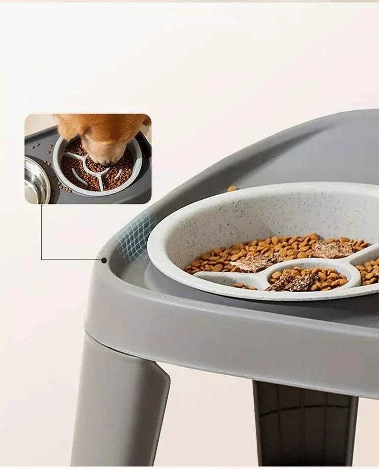 Double Pet Bowls with Stand