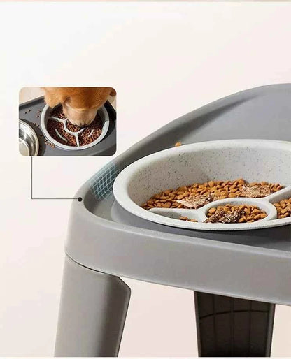 Double Pet Bowls with Stand