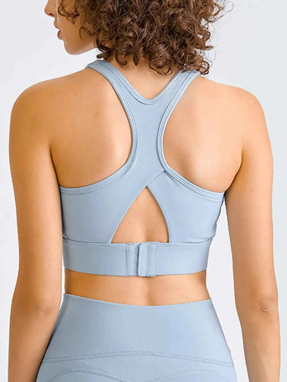 Millennia Double Take Square Neck Racerback Cropped Tank