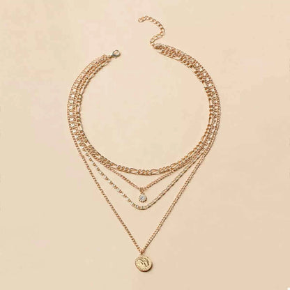 Four Layered Pendant Necklace