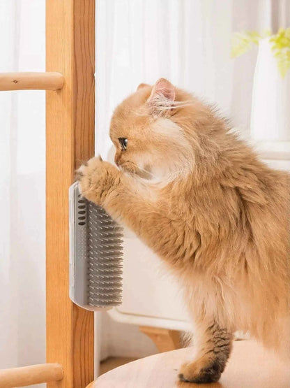 Self Groomer Wall Corner Cat Brush Pet Hair Remover Comb