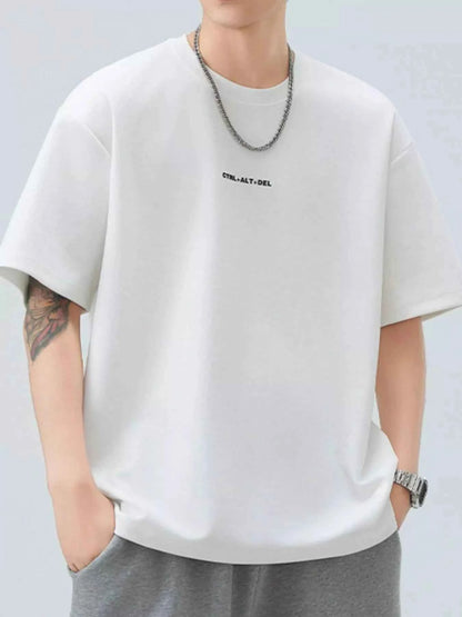 Men's Plus Size Round Neck Short Sleeve T-Shirt