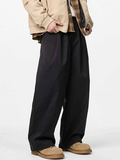 Men's Classic Wide-Leg Relaxed Fit Pants