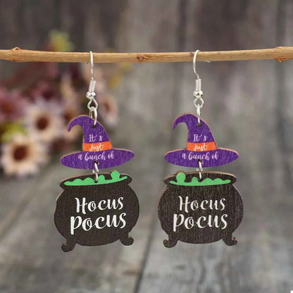 Halloween Hocus Pocus Witch Hat Earrings