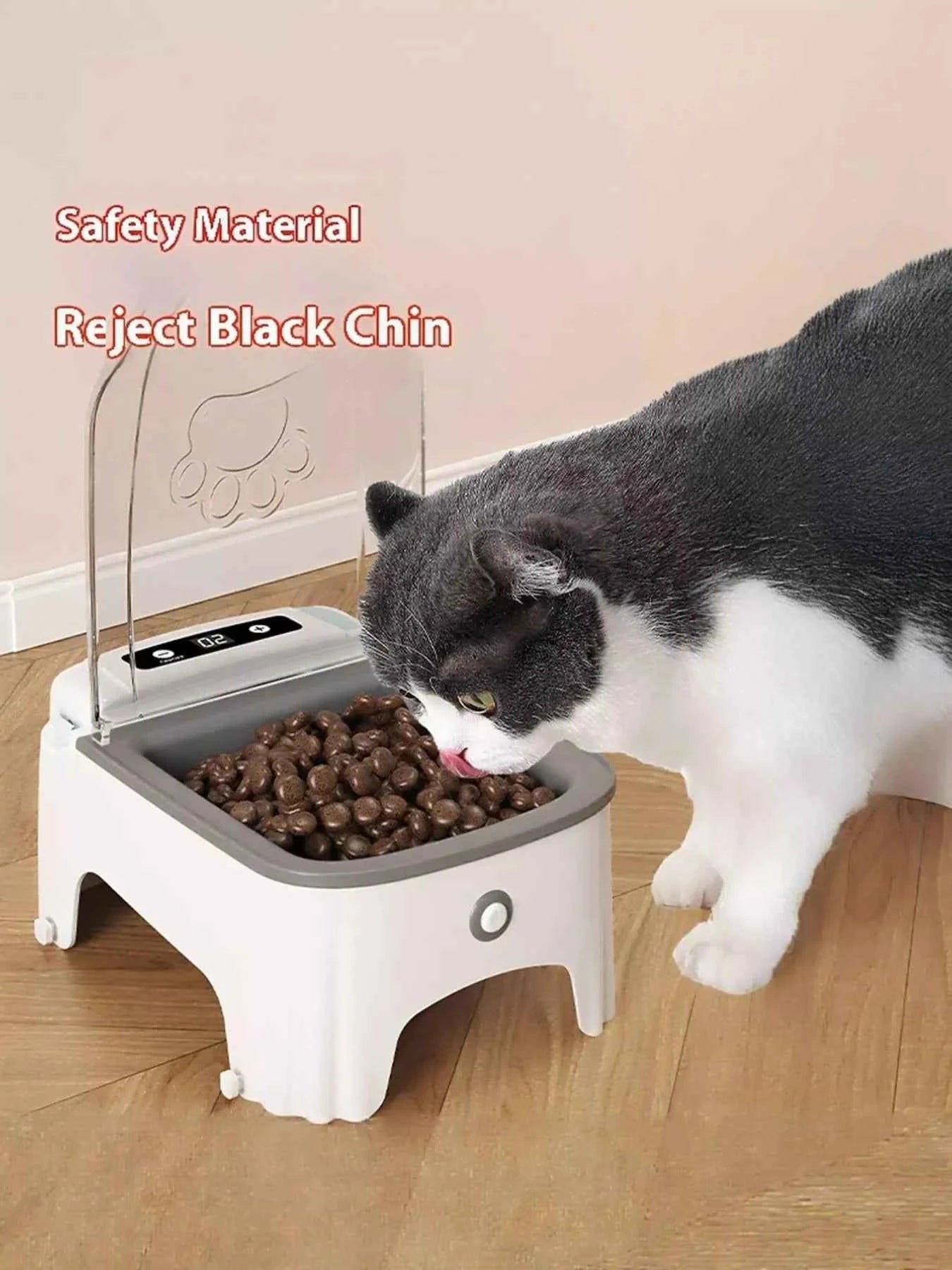 Automatic Pet Feeder with Elevated Bowl