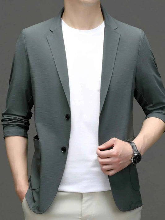 Men's Button Up Long Sleeve Blazer