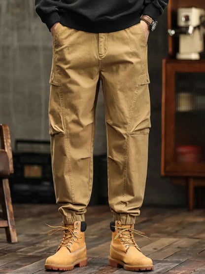 Men's Full Size Pocketed Loose Fit Joggers Plus Size