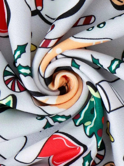 Children's Christmas Print Top and Pants Set