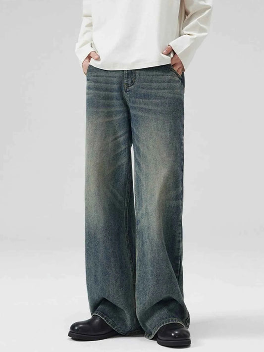 Men's Wide Leg Relaxed Fit Jeans