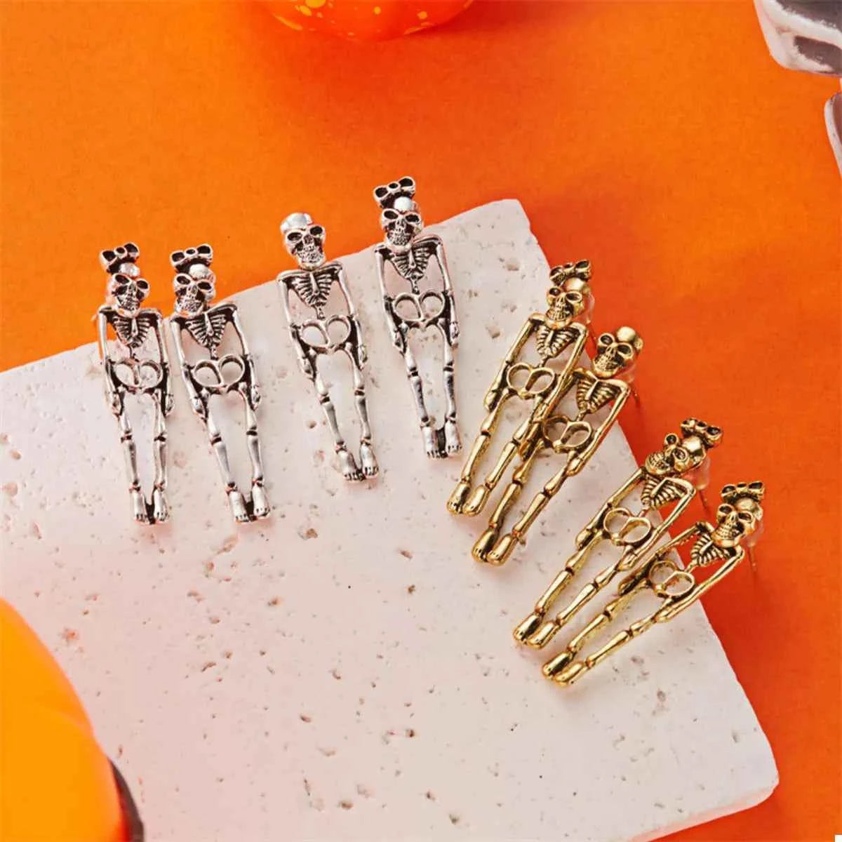Halloween Skeleton Drop Earrings
