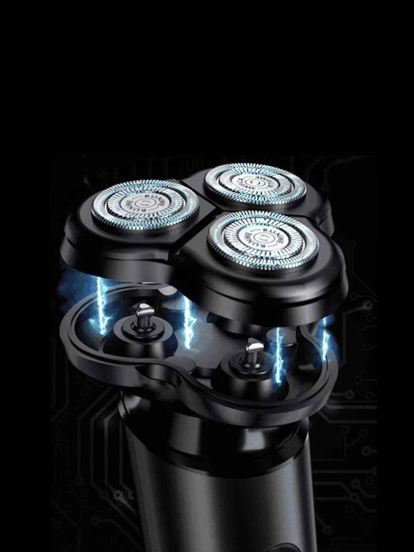 3-Head Rotary Electric Shaver