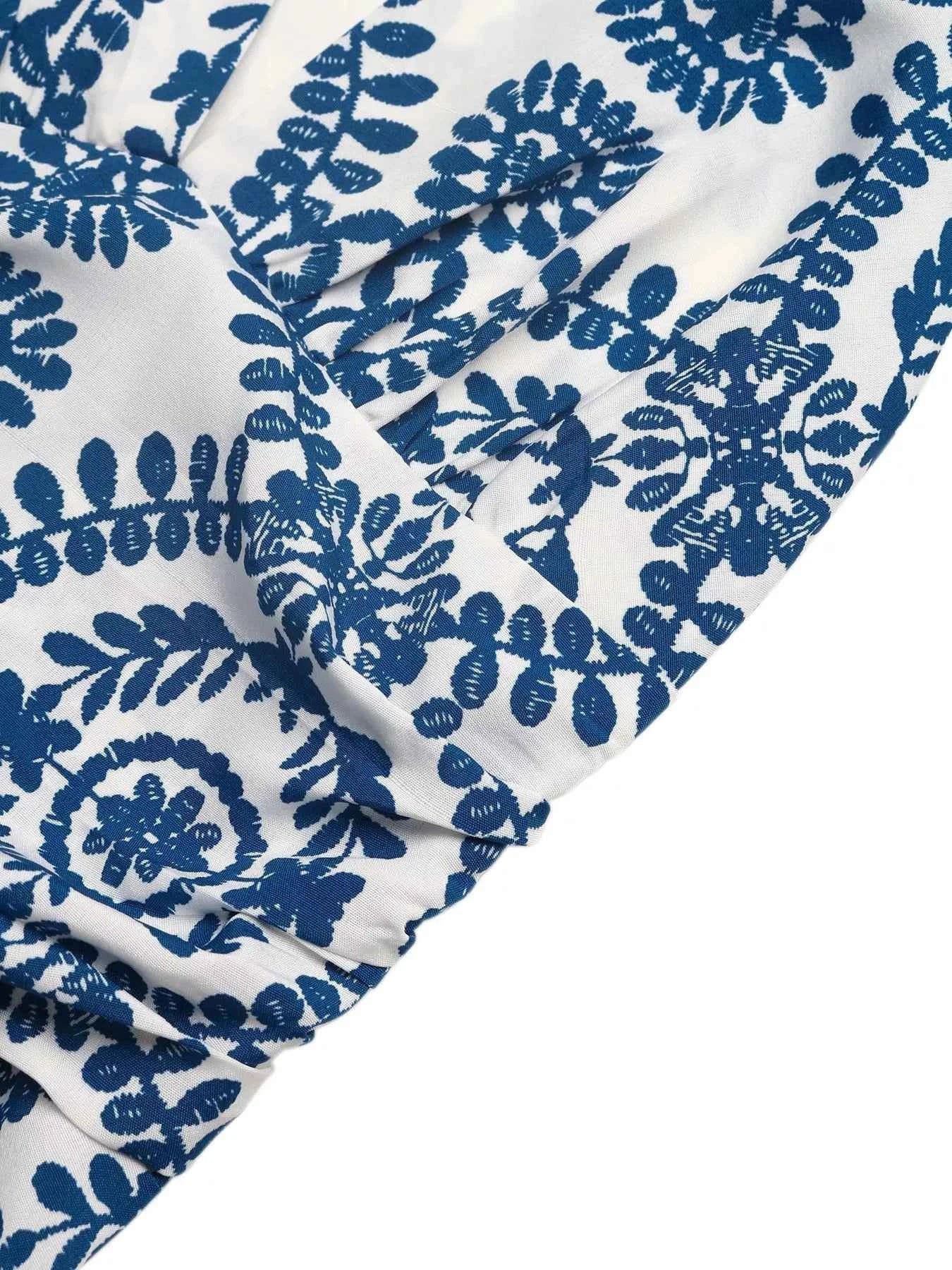 Printed Halter Neck Maxi Dress