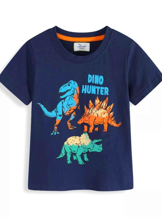 Children's Dino Hunter Graphic Short Sleeve T-Shirt
