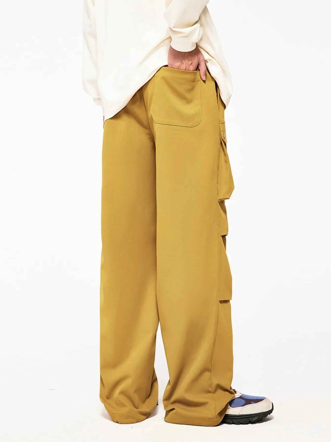 Men's Drawstring Wide Leg Cargo Pants