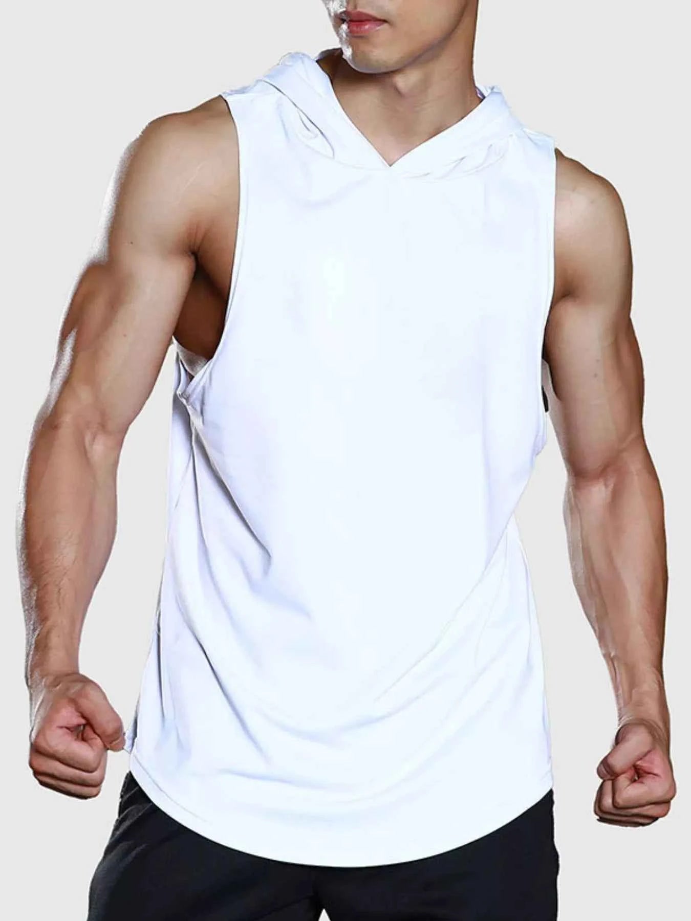 Men's Hooded Sleeveless Tank
