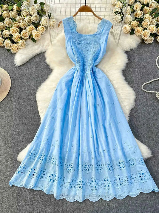 Lace Detail Sleeveless Dress
