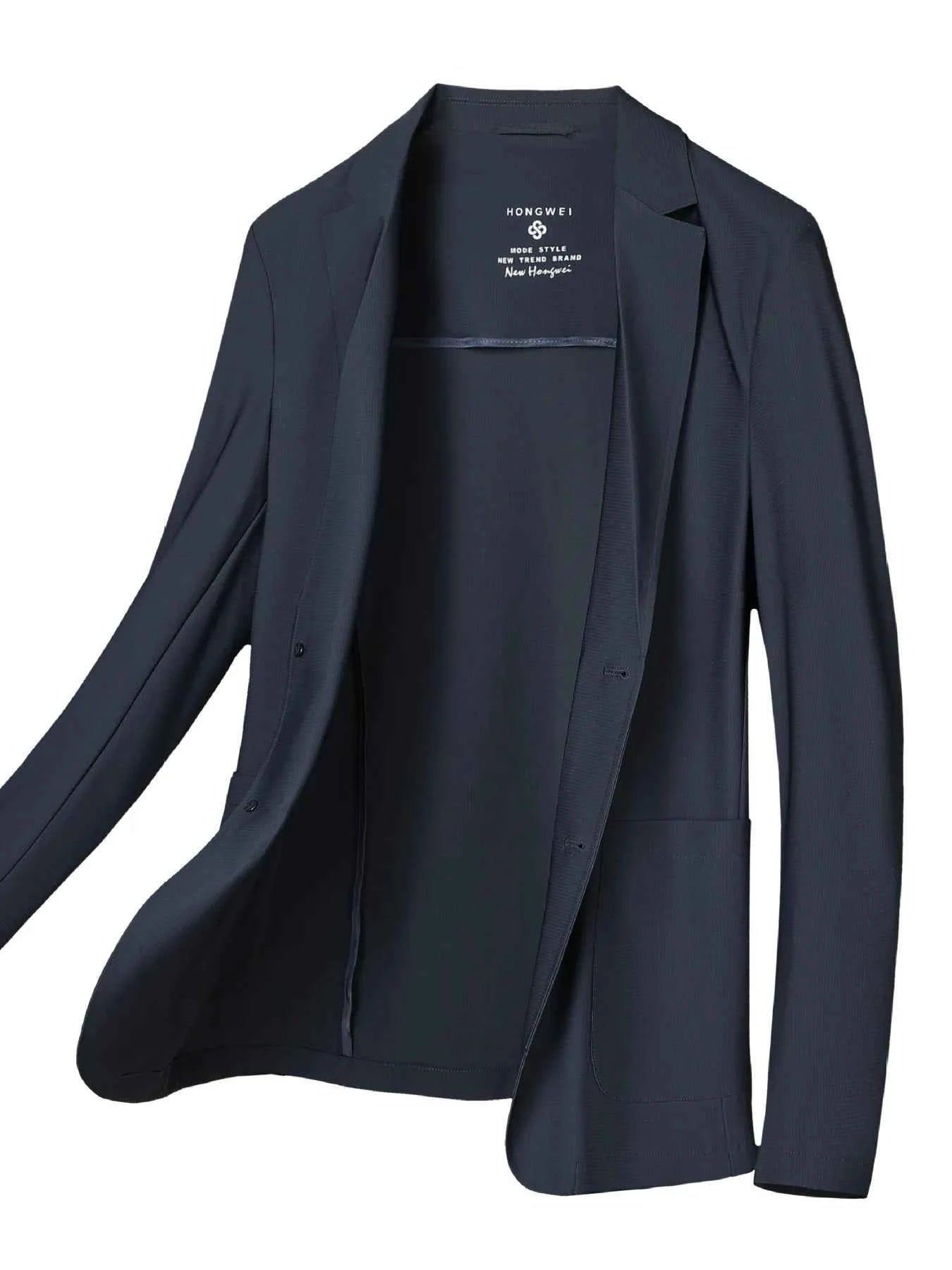 Men's Plus Size Lapel Collar Long Sleeve Blazer