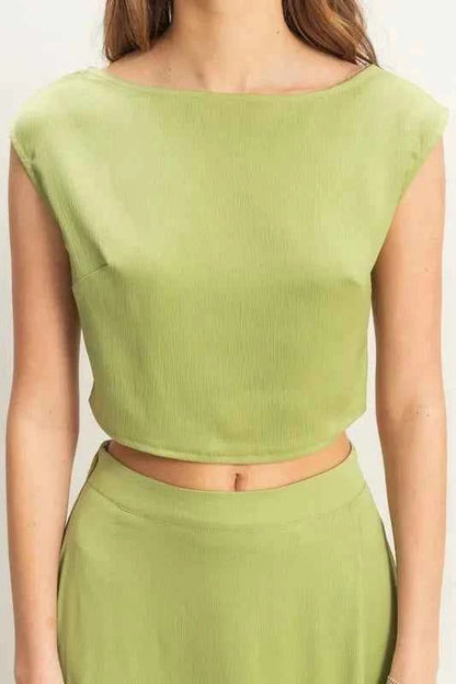 HYFVE Sleeveless Top and Maxi Skirt Set