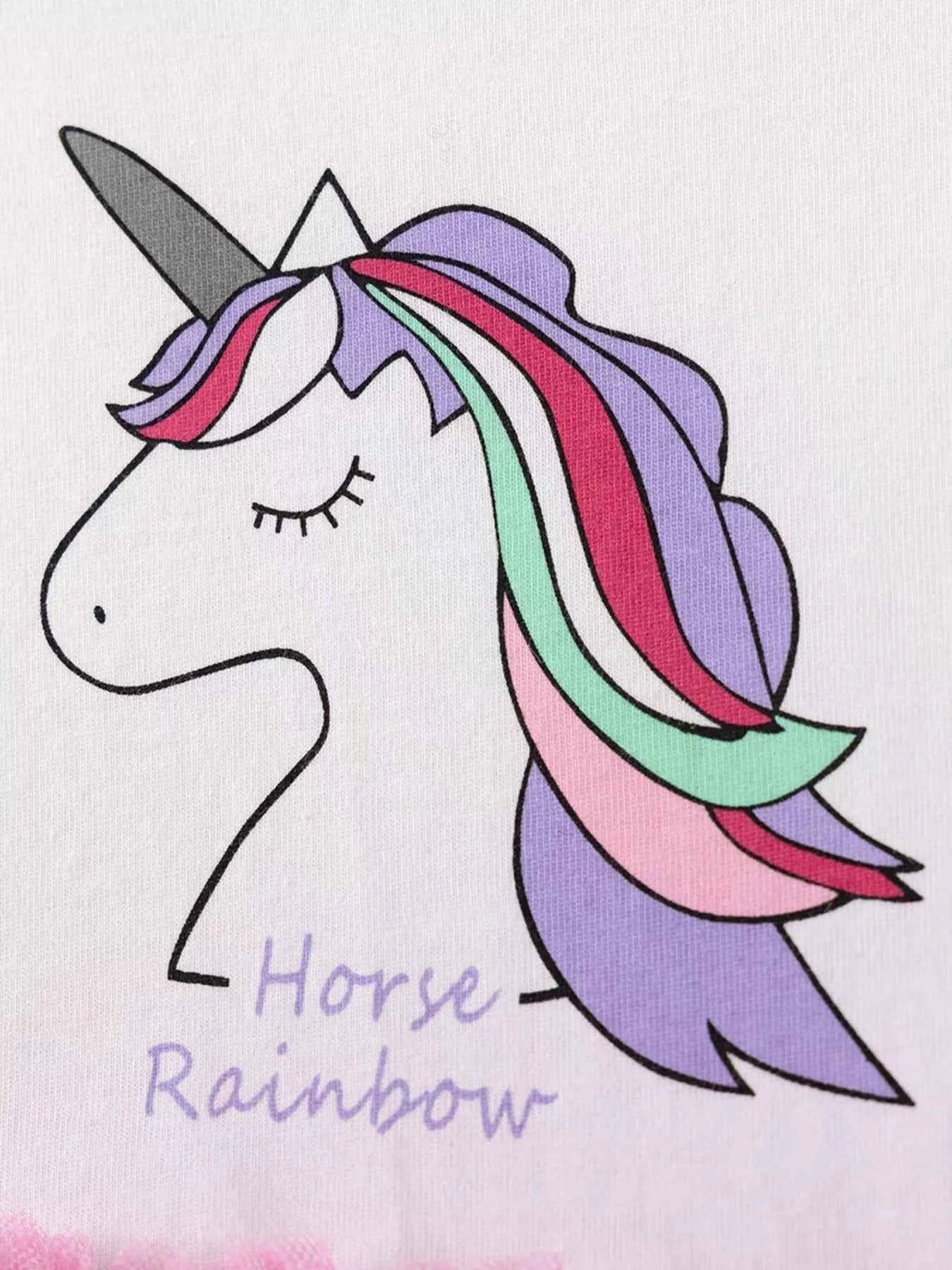 Children's Unicorn Graphic Tulle Dress