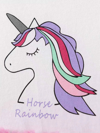 Children's Unicorn Graphic Tulle Dress
