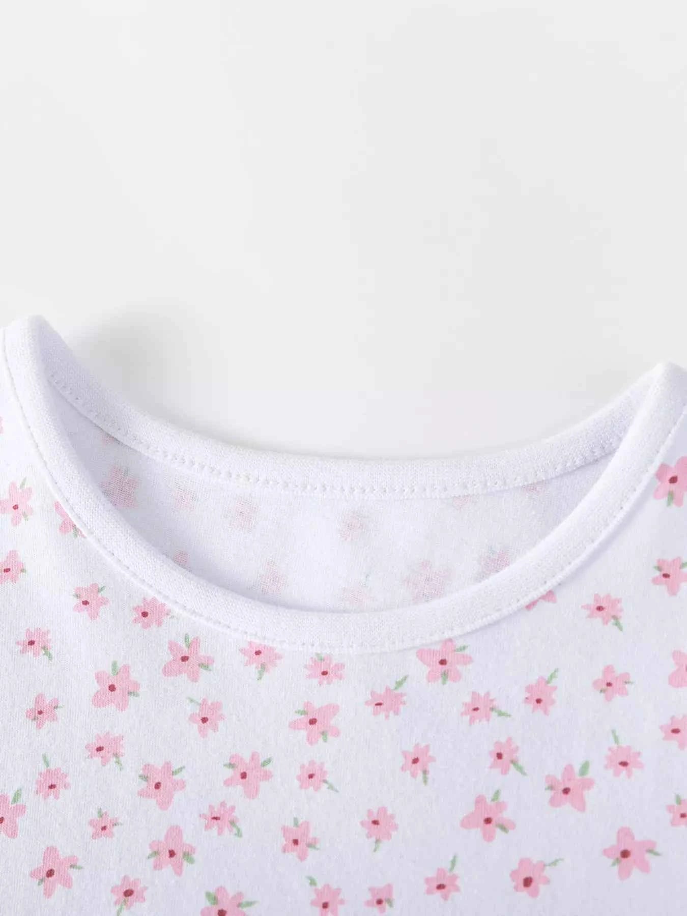 Children's Floral Print Tulle Dress