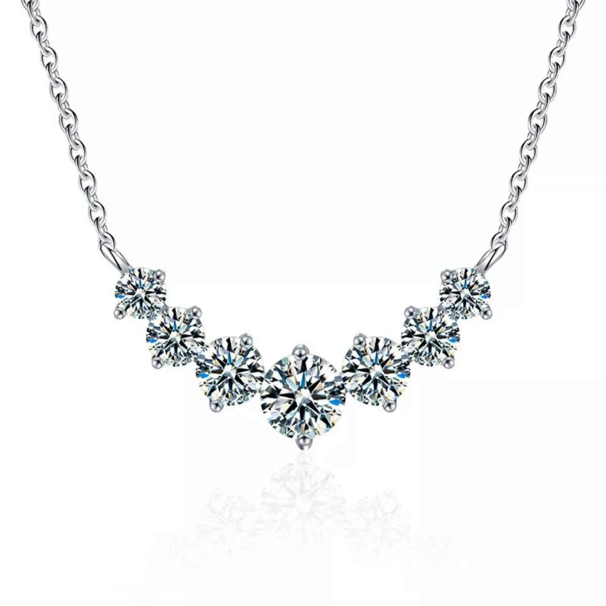 1.7 Carat Moissanite 925 Sterling Silver Necklace