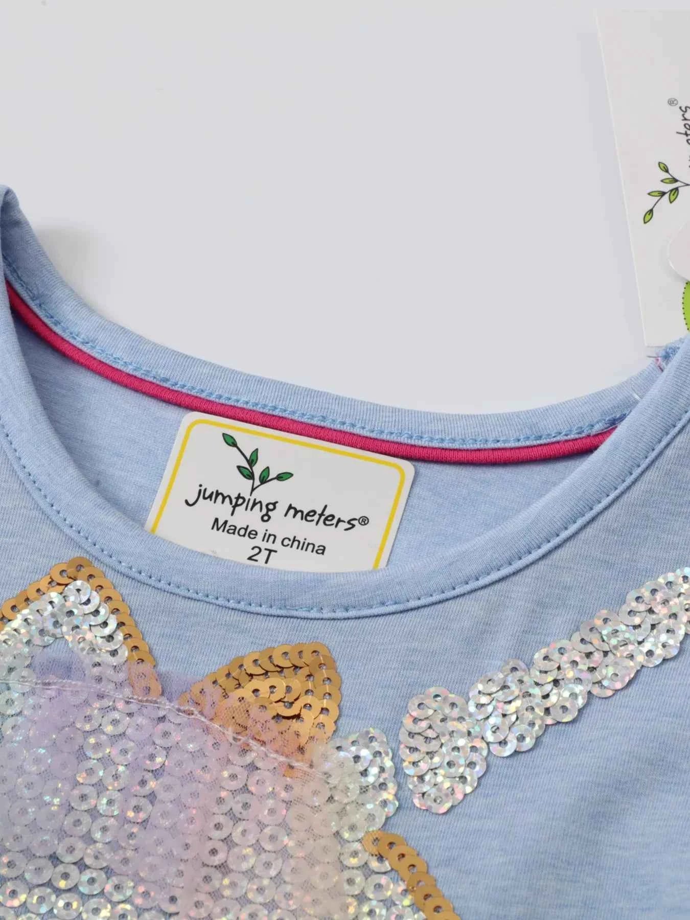 Children's Sequin Round Neck Tulle Dress