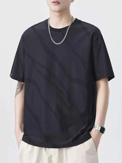 Men's Plus Size Round Neck Short Sleeve T-Shirt