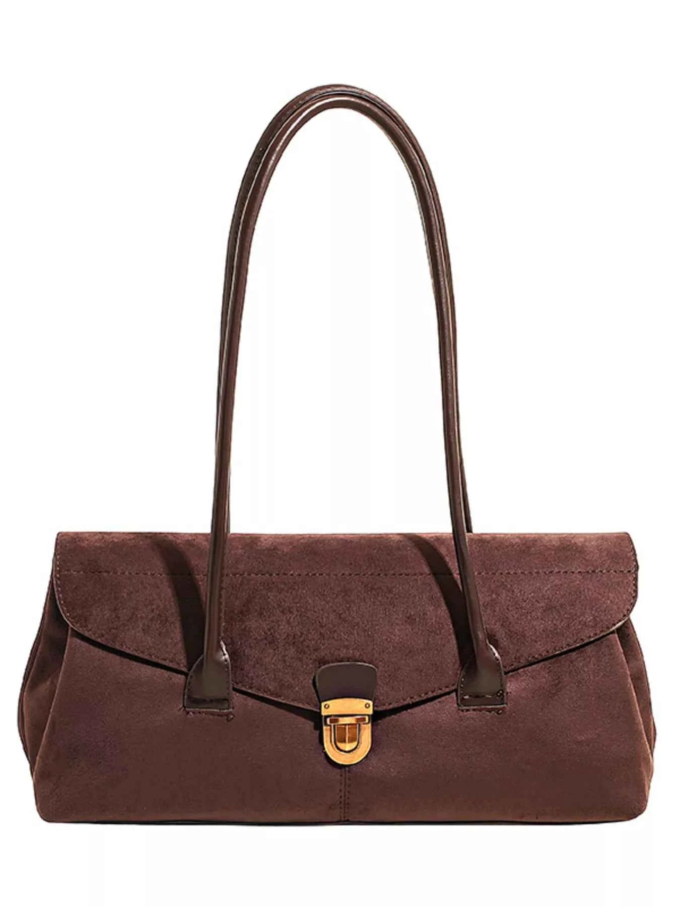 Vintage Buckle Closure Shoulder Bag