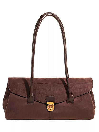 Vintage Buckle Closure Shoulder Bag