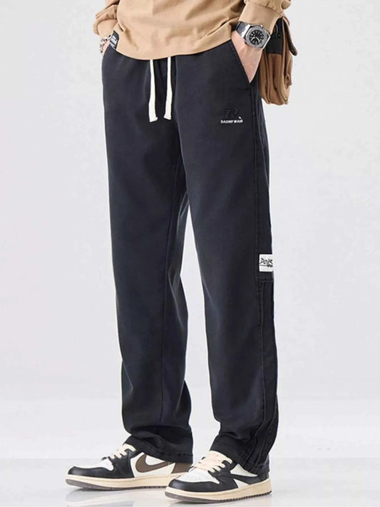Men's Plus Size Casual Drawstring Loose Fit Pants