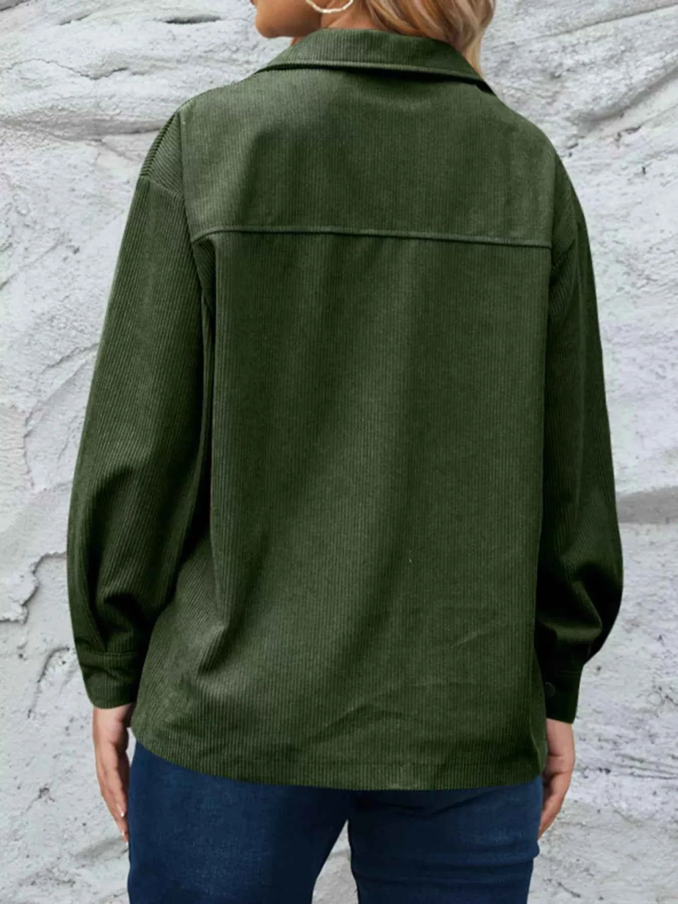 Corduroy Button-Down Shacket