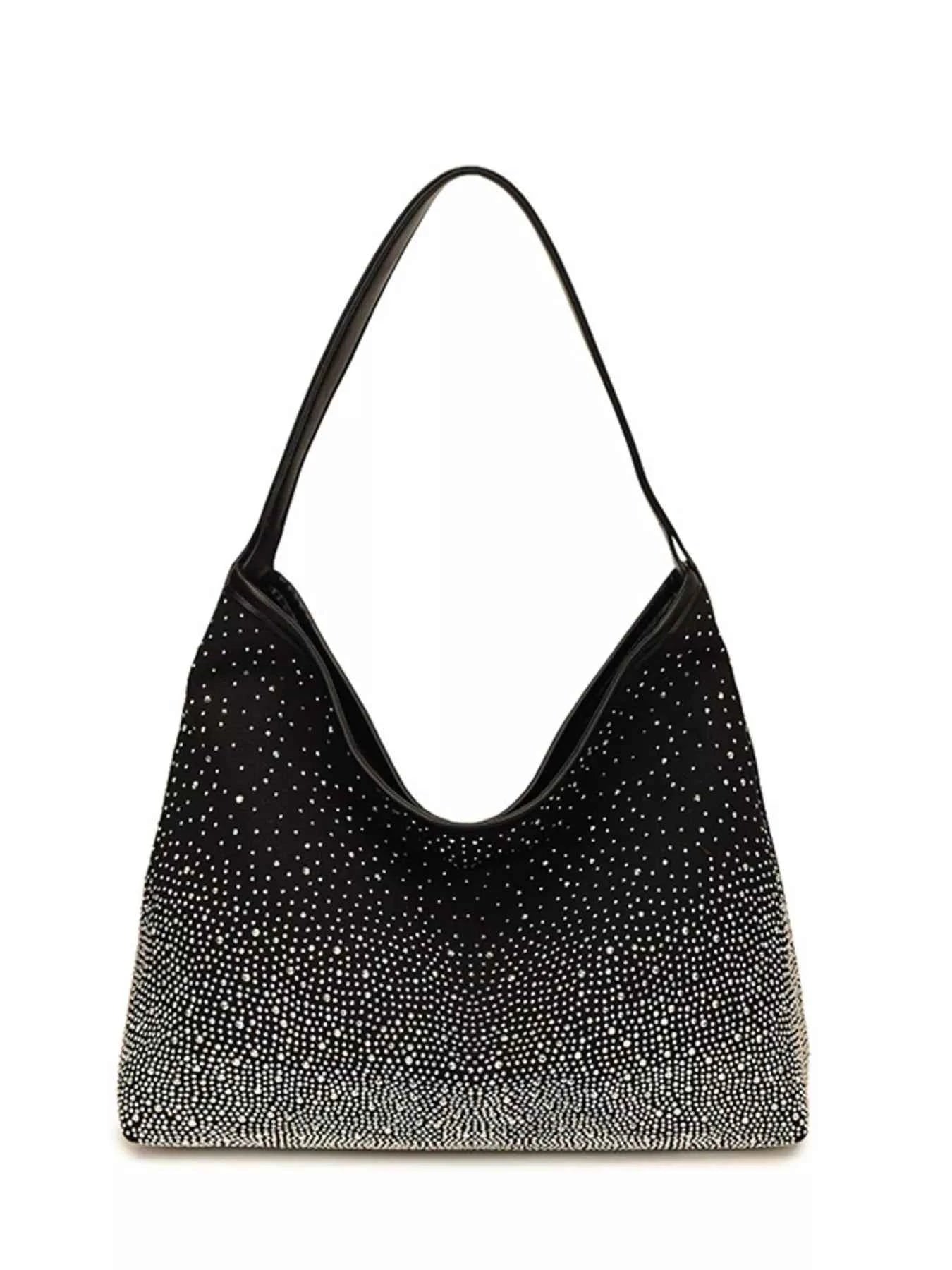 Sparkling Rhinestone Hobo Shoulder Bag